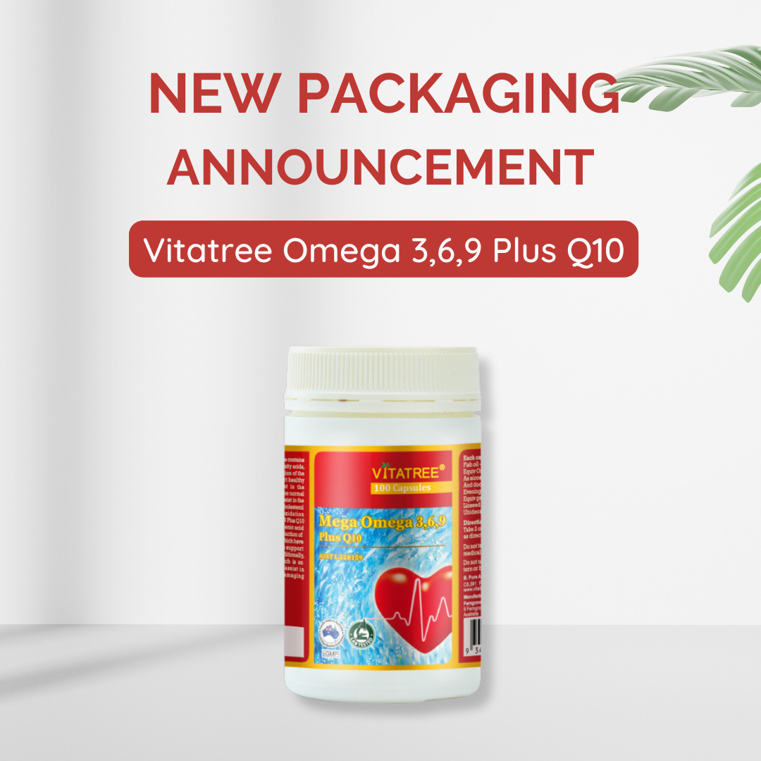 Introducing the New Packaging for Vitatree Omega 3,6,9 Plus Q10 More