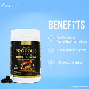 Vitatree Super Propolis 1000mg Mini Capsules